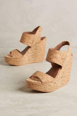 Matiko Liza Cork Wedges Neutral