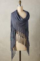 Chan Luu Embroidered Tide Square Scarf