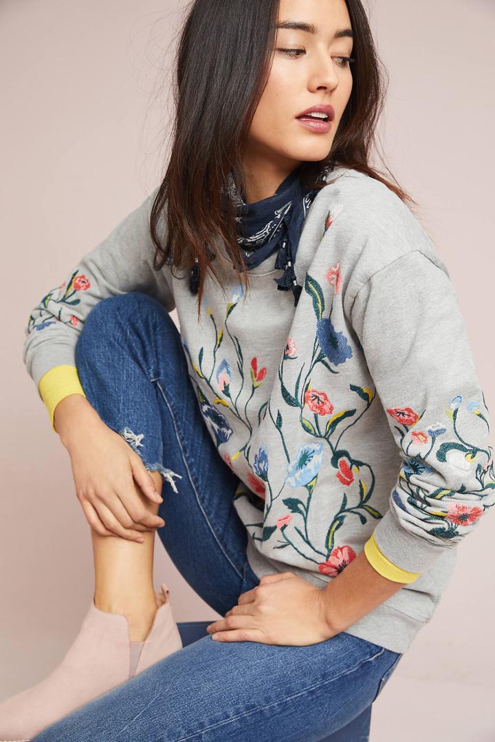 Sundry Embroidered Sweatshirt