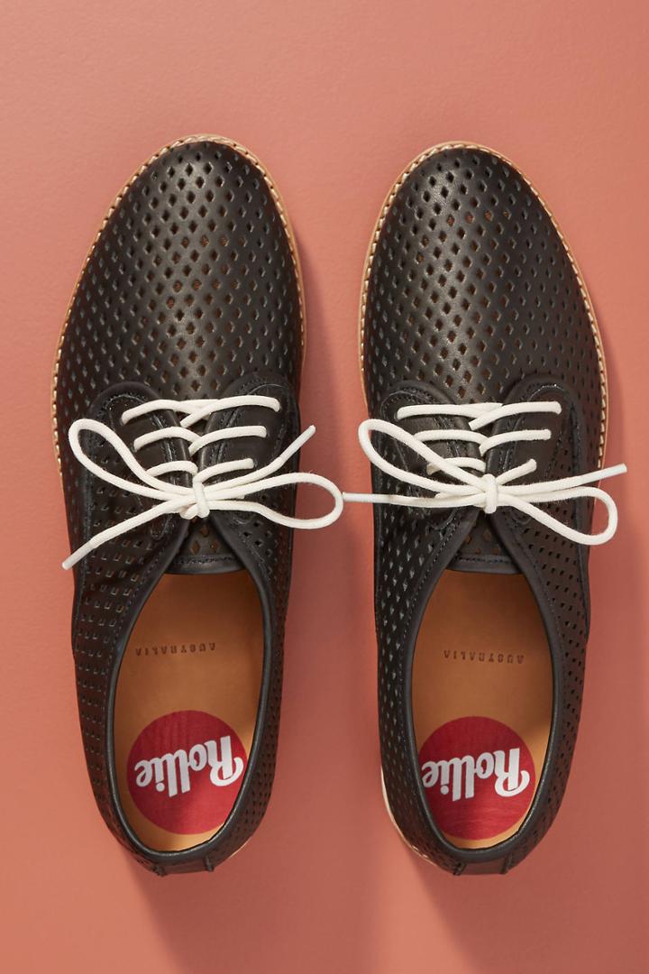 Rollie Derby Punch Perforated Leather Oxfords