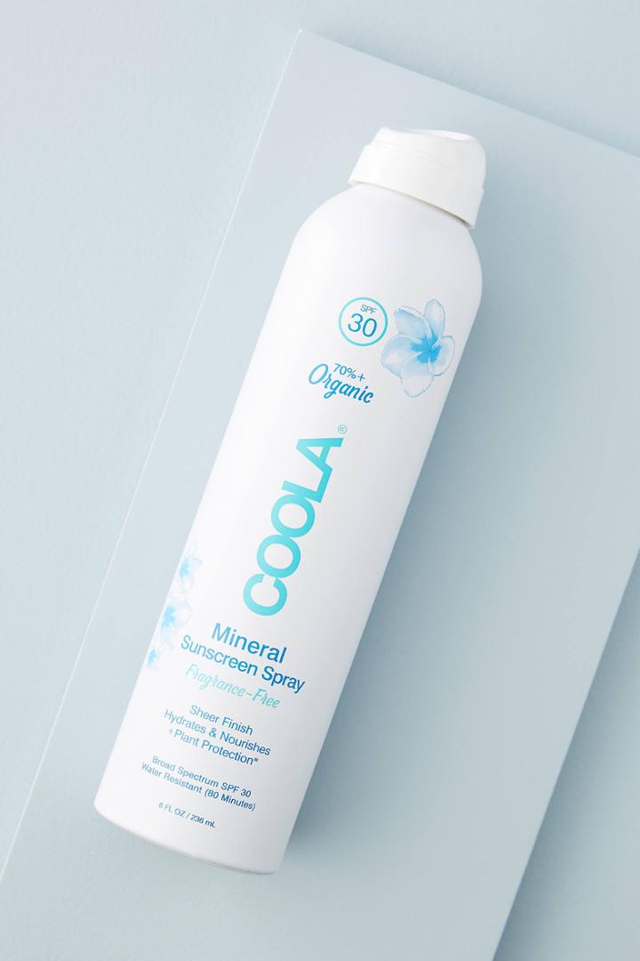 Coola Fragrance-free Mineral Body Sunscreen Spray, Spf