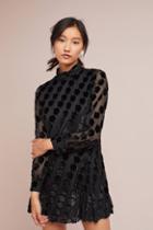 Anna Sui Daisy Mock Neck Dress