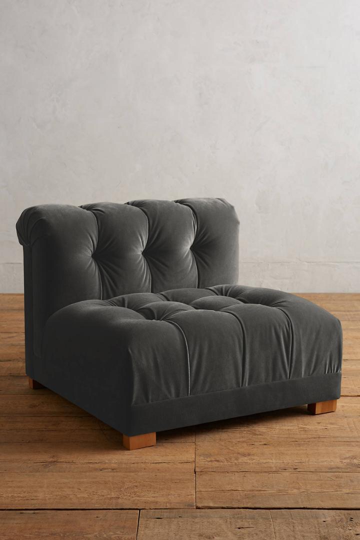 Anthropologie Velvet Kettleby Chair
