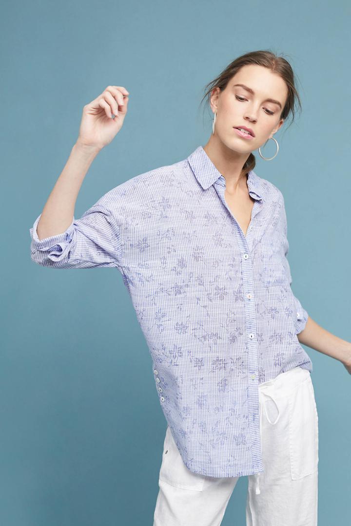 Anthropologie Paula Printed Buttondown