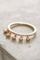 Anthropologie Crystal Dangle Ring