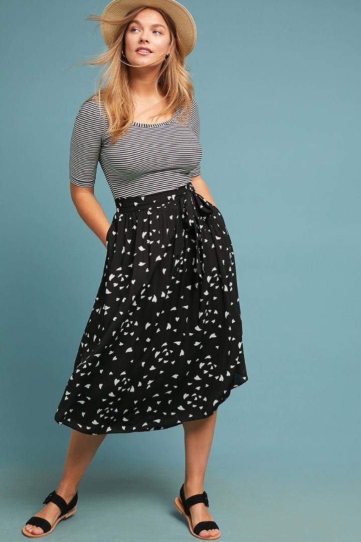 Maeve Staycation Printed Skirt