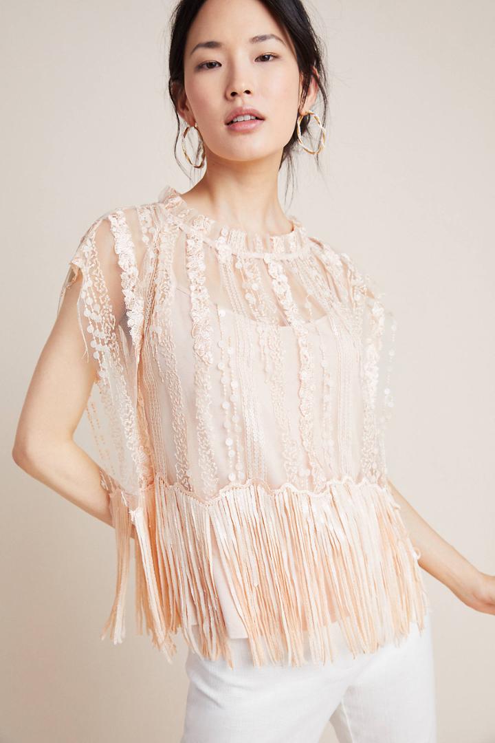Eva Franco Cici Beaded Fringe Top