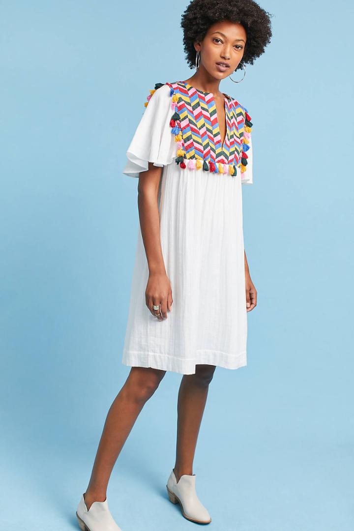 Whit Bette Flutter-sleeve Dress