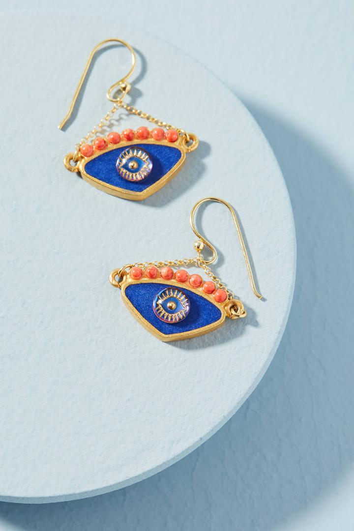 Katerina Psoma Evil Eye Earrings