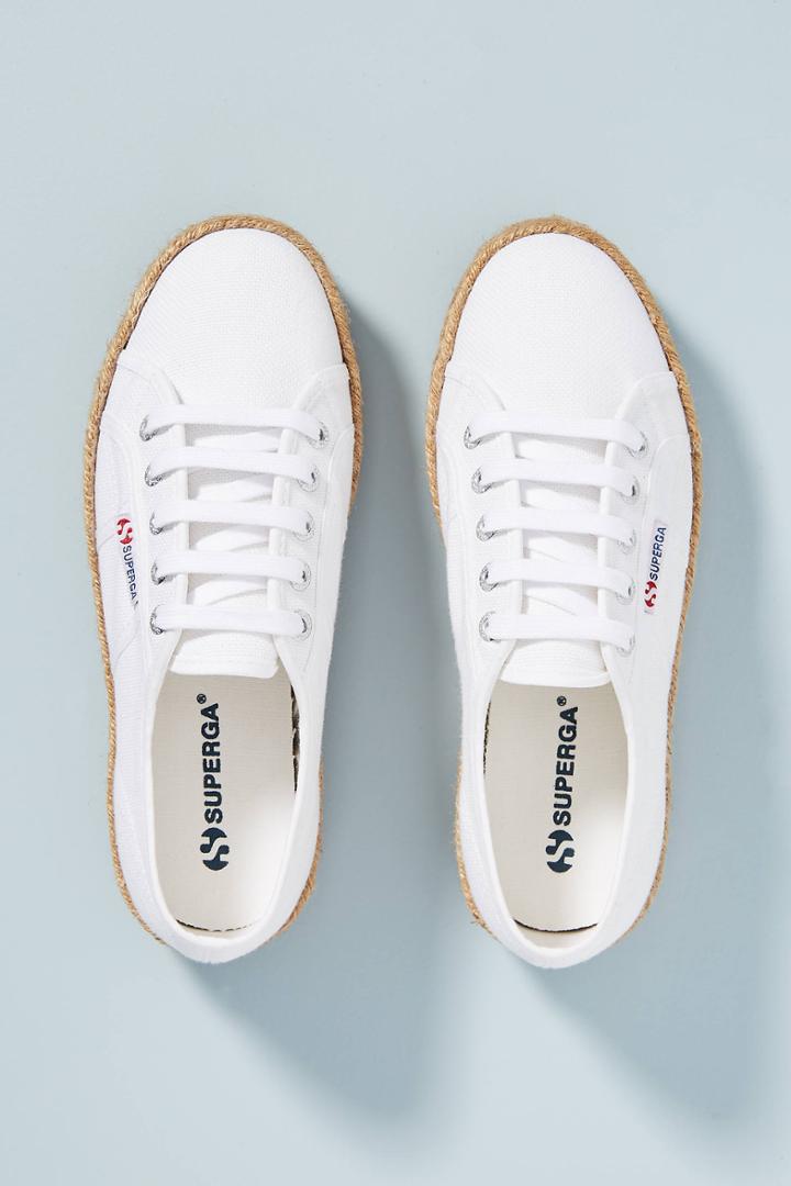 Superga Raffia-wrapped Sneakers