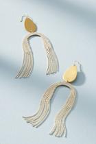Anthropologie Bryleigh Fringe Drop Earrings