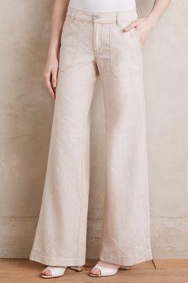 Pilcro Linen Wide-legs Neutral