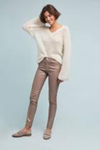 Ella Moss Pearlized High-rise Skinny Ankle Jeans