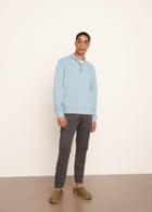 Vince Double Knit Shawl Collar Henley