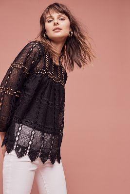 Maeve Auralis Lace Top