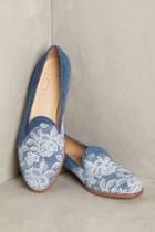 Luca Grossi Printed Suede Loafers Blue