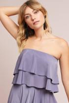 Paper Crown Strapless Ruffled Top