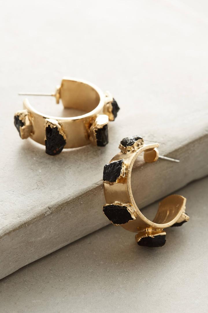 Anthropologie Tourmaline Mini Hoops