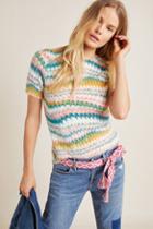 Anthropologie Marbled Sweater Tee