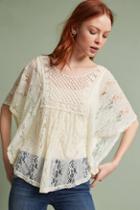 Sunday In Brooklyn Crochet & Lace Poncho Pullover