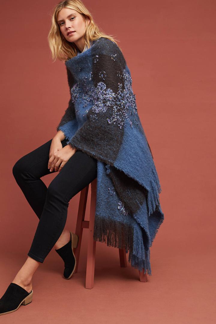 Chaka Embroidered Florals Kimono