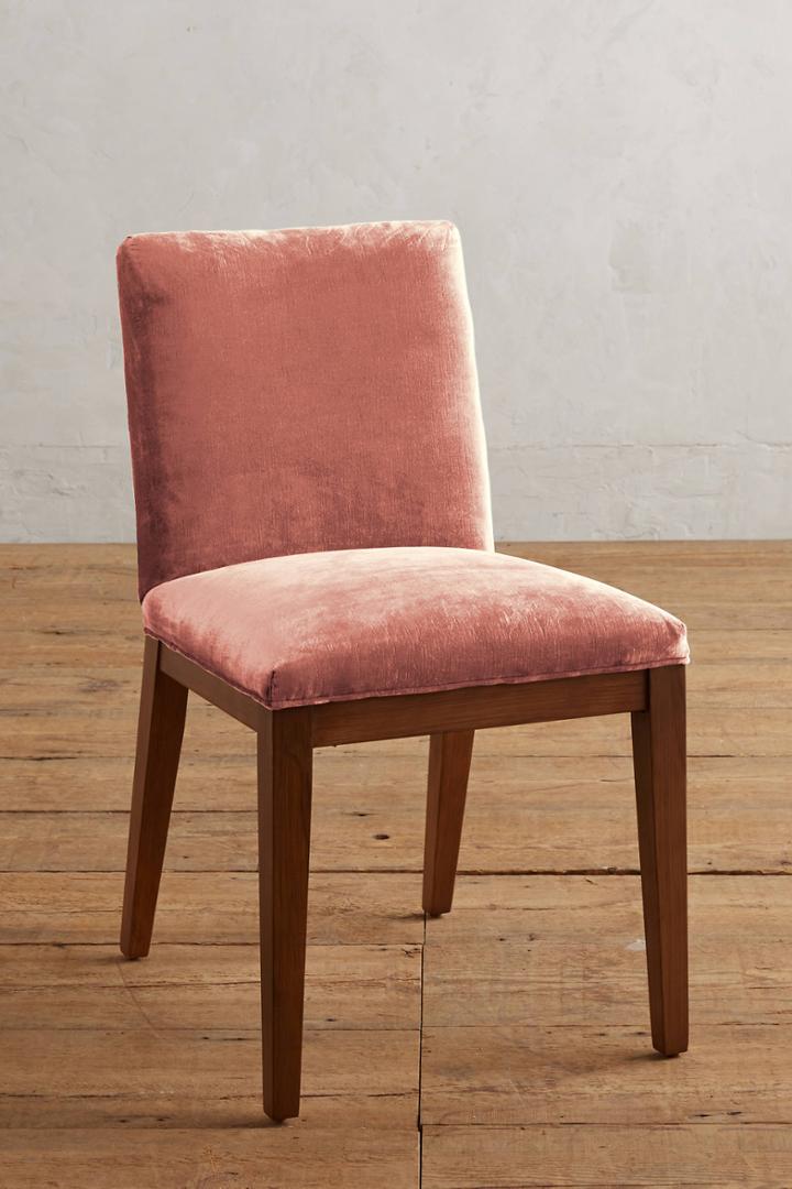 Anthropologie Slub Velvet Emrys Chair