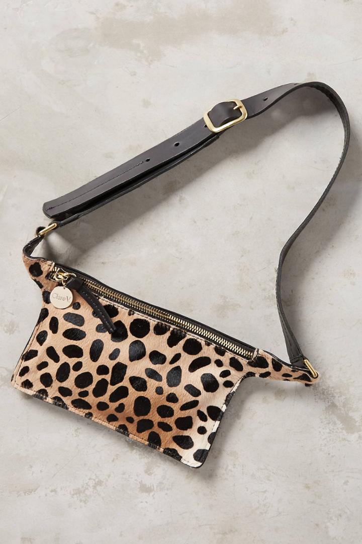Clare V. Leopard Waist Pack