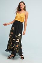 Varun Bahl Flounced Floral Maxi Skirt