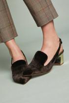 Intentionally Blank Velvet Kina Slingback Loafers