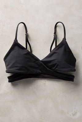 L Space Rocky Wrap Top Black
