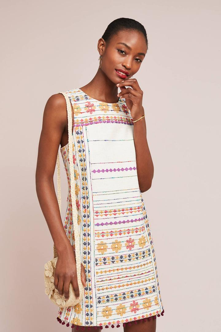 Akemi + Kin Prudence Embroidered Shift Dress