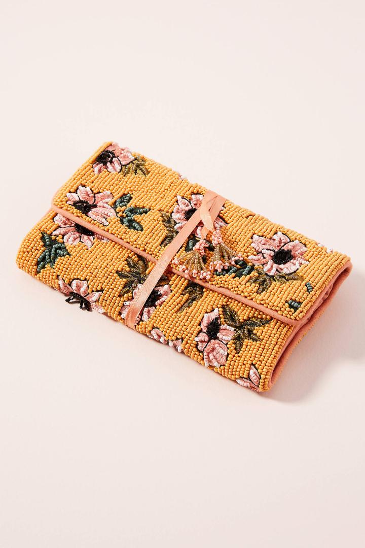 Anthropologie Calliope Embellished Jewelry Case