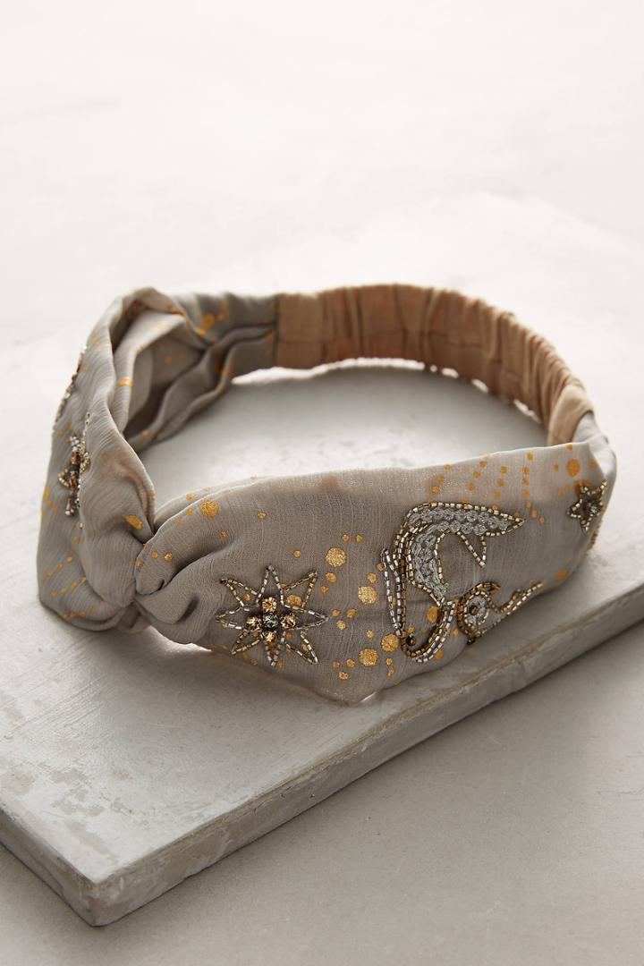 Anthropologie Beaded Fin Headband
