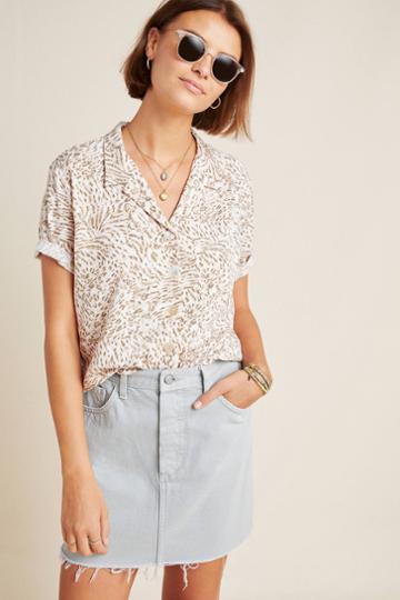 Beachgold Aghavni Animal Print Buttondown