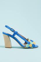 Ouigal Suede Motif Slingback Heels