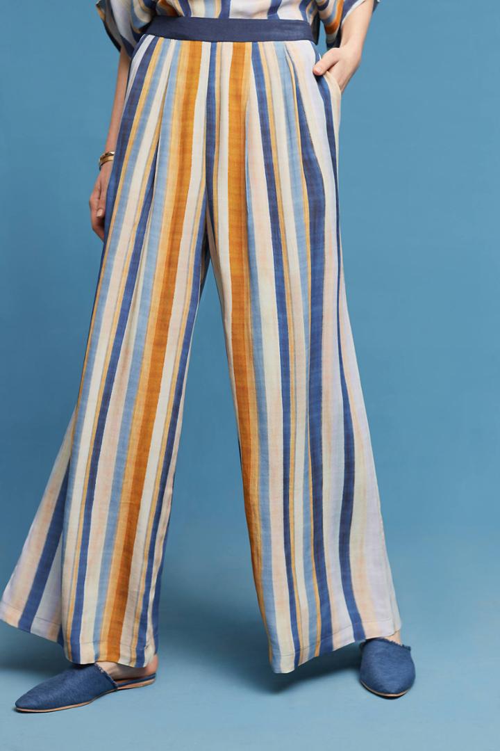 Blanknyc Vertical Stripe Wide-legs