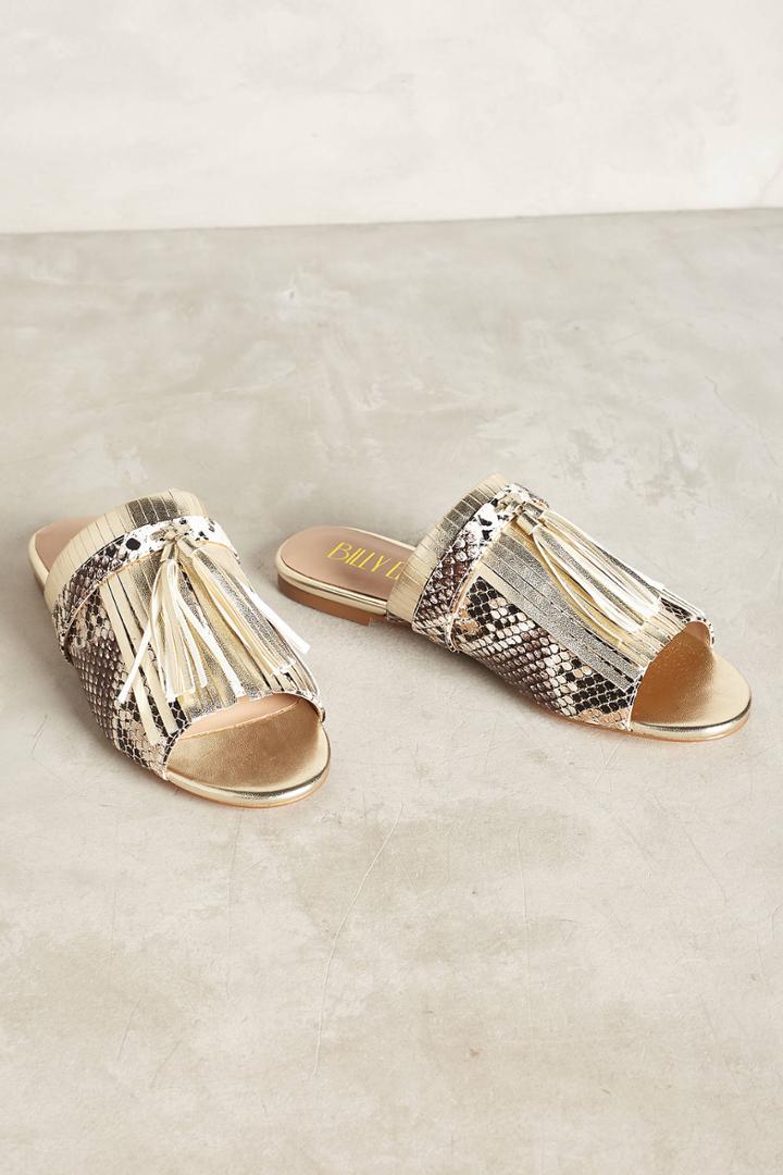 Billy Ella Snake Print Slides