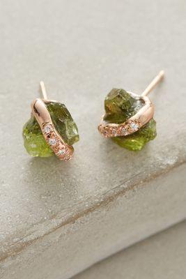 Sirciam Diamond-wrapped Crystal Studs