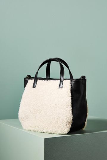 Pertegaz Shearling Tote Bag
