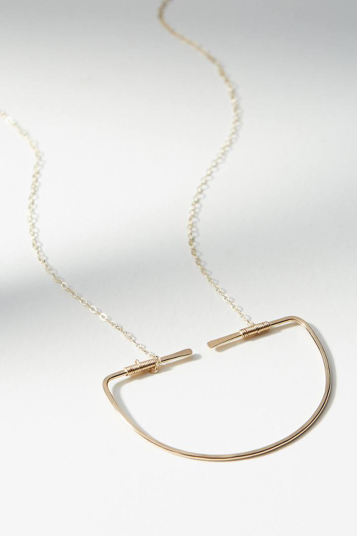 Hello Adorn Abstract Pendant Necklace