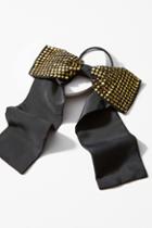 Joshipura Studded Silk Bow Pony Holder