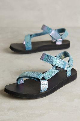 Teva Original Universal Iridescent Sandals Deep Teal