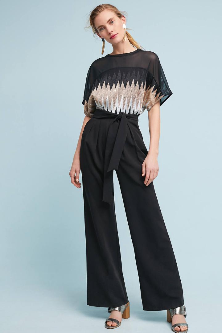 Eva Franco Chevron Bodice Jumpsuit