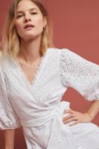 Velvet By Graham & Spencer Merina Eyelet Wrap Dress