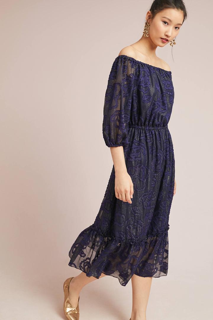 Shoshanna Tabitha Off-the-shoulder Dress
