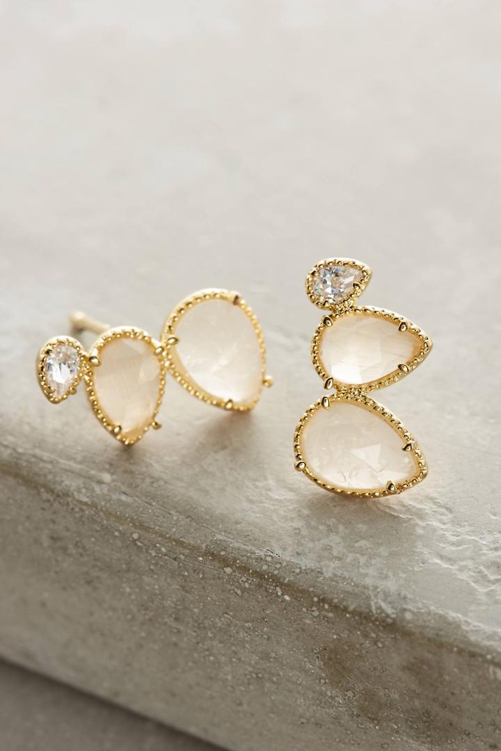 Anthropologie Blushed Earrings