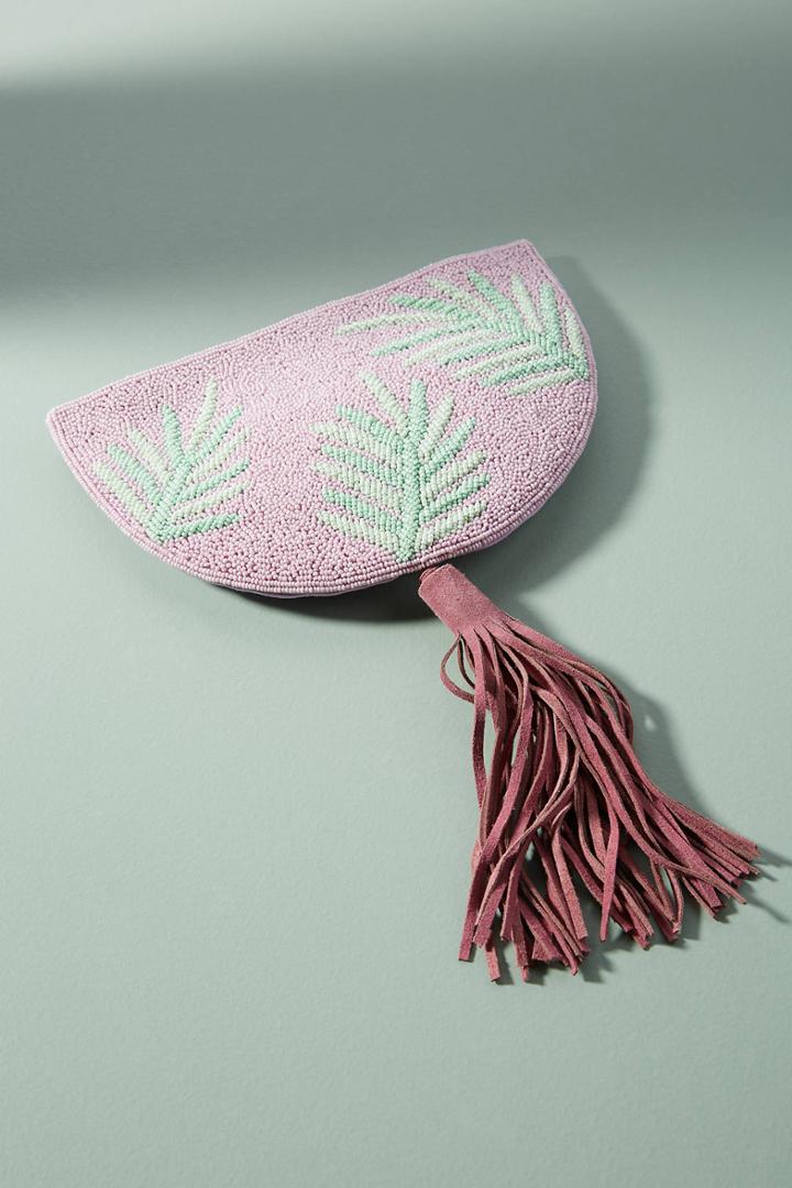 From St. Xavier Ibiza Tasseled Clutch