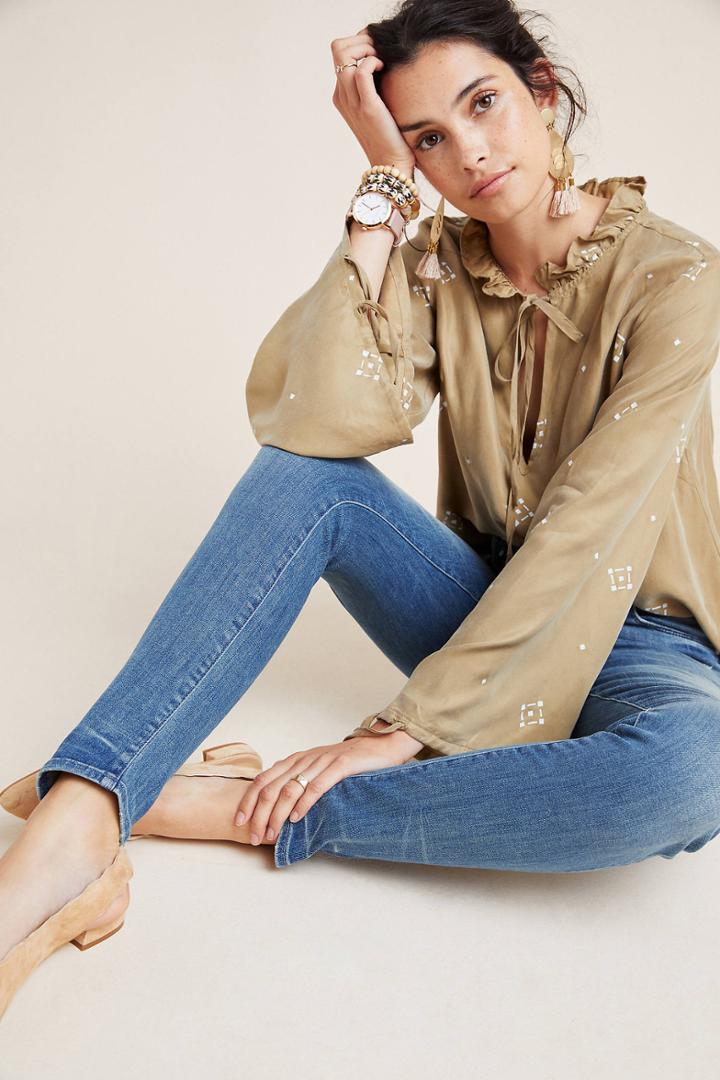 Mother The Looker Mid-rise Skinny Ankle Jeans