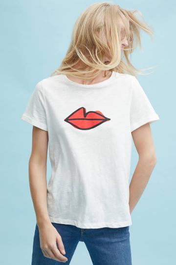 Ann Howell Bullard For Anthropologie Sketched Graphic Tee