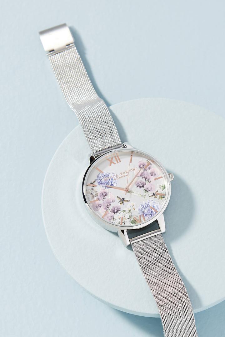 Olivia Burton Parlour Bee Floral Watch